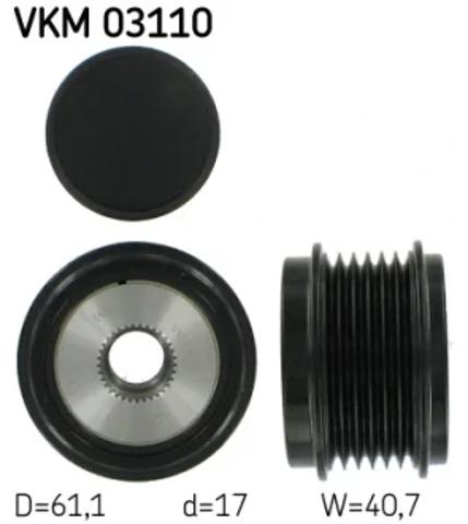 Інерційний шків VKM03110 SKF