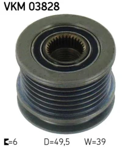 Шків генератора VKM03828 SKF