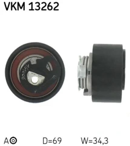 Ролик натяжителя ременя газорозподілу VKM13262 SKF