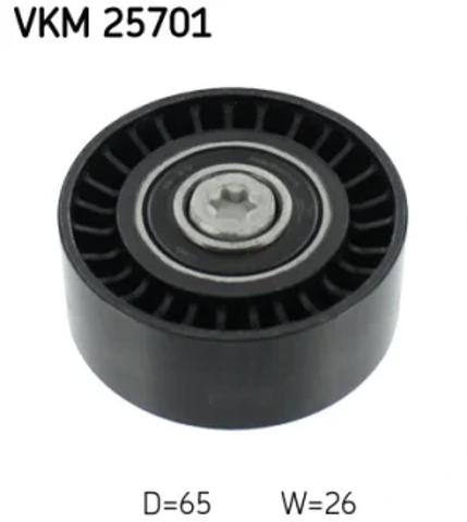 Ролик ременя ГРМ, паразитний VKM25701 SKF