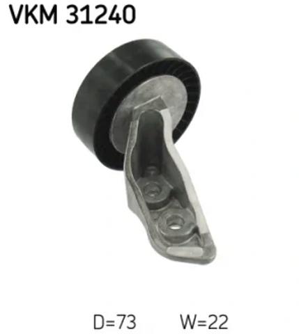 Ролик приводного ременя, паразитний VKM31240 SKF