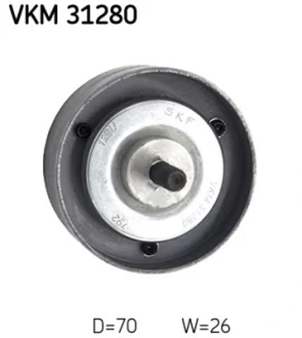 Ролик приводного ременя, паразитний VKM31280 SKF