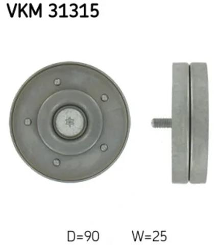Ролик приводного ременя, паразитний VKM31315 SKF