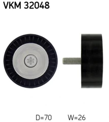 Ролик приводного ременя, паразитний VKM32048 SKF