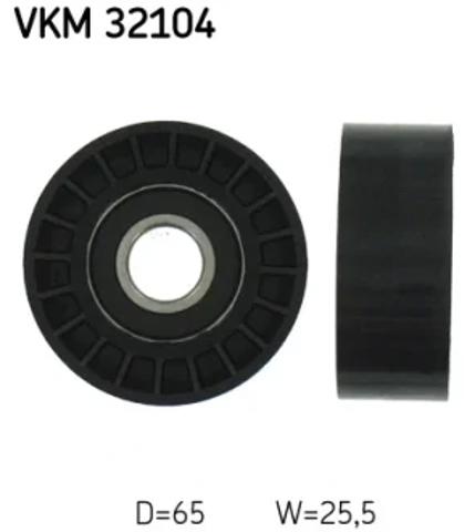 Ролик приводного ременя, паразитний VKM32104 SKF