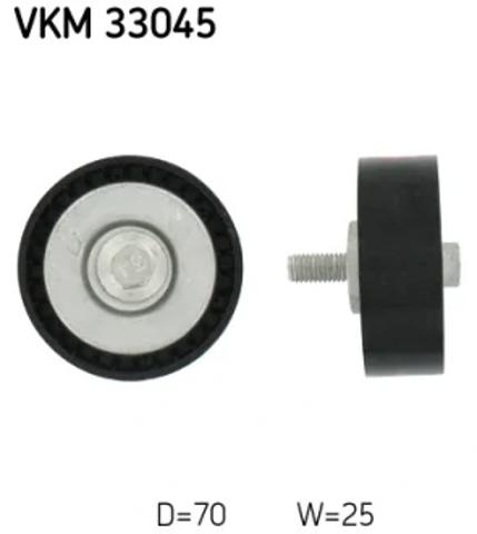 Ролик приводного ременя, паразитний VKM33045 SKF