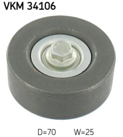 Ролик приводного ременя, паразитний VKM34106 SKF