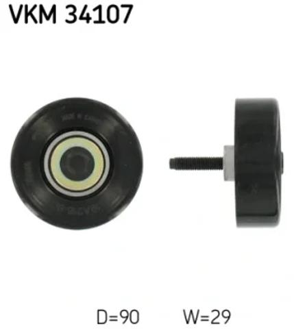 Ролик приводного ременя, паразитний VKM34107 SKF