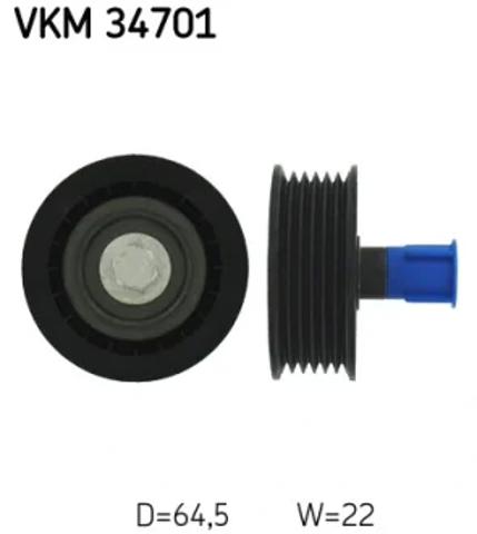 Ролик приводного ременя, паразитний VKM34701 SKF