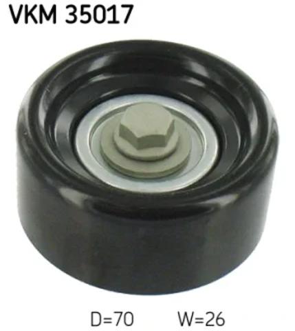 Ролик натяжителя ременя агрегатів VKM35017 SKF