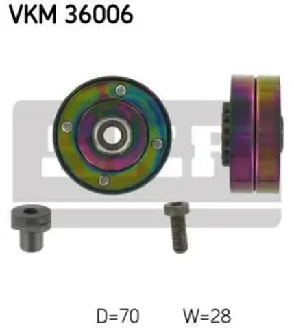 Ролик натяжителя ременя агрегатів VKM36006 SKF