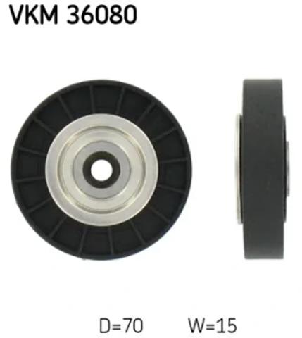 Ролик приводного ременя, паразитний VKM36080 SKF