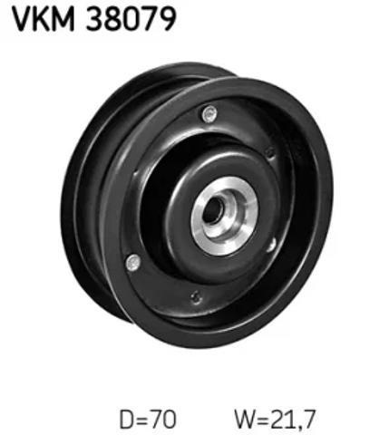 Ролик приводного ременя, паразитний VKM38079 SKF