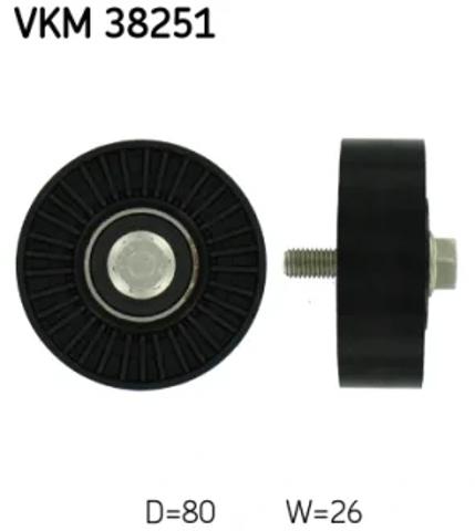 Ролик приводного ременя, паразитний VKM38251 SKF
