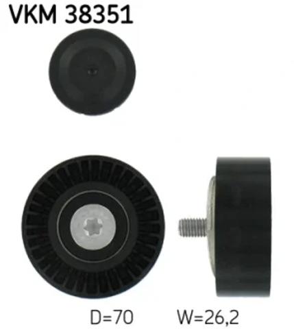 Ролик приводного ременя, паразитний VKM38351 SKF