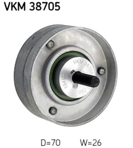 Ролик приводного ременя, паразитний VKM38705 SKF