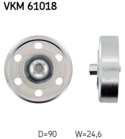 Ролик натяжителя ременя агрегатів VKM61018 SKF