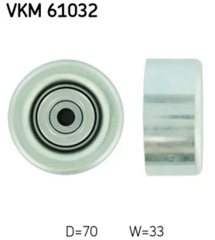Ролик приводного ременя, паразитний VKM61032 SKF