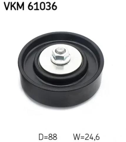 Ролик натягувача приводного ременя VKM61036 SKF