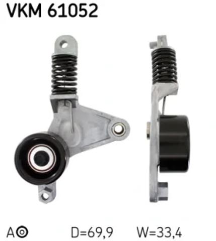 Ролик натягувача приводного ременя VKM61052 SKF