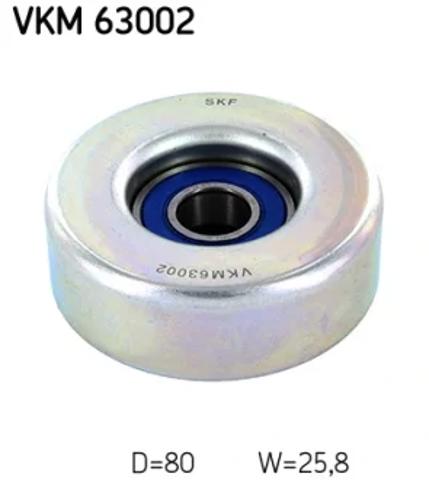 Ролик натяжителя ременя агрегатів VKM63002 SKF