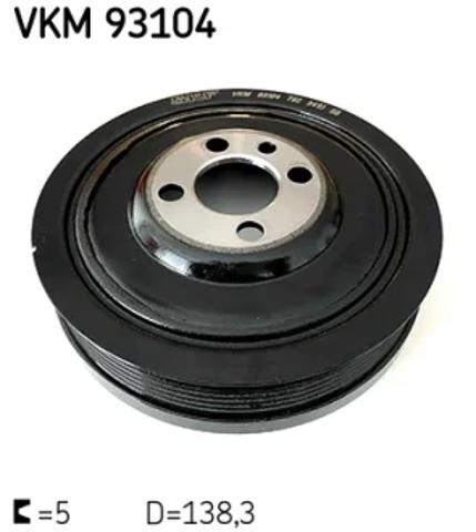 Демпферний шків колінвала VKM93104 SKF