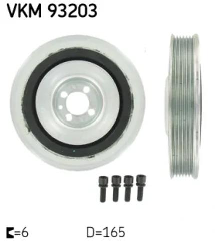 Шків колінчастого вала VKM93203 SKF