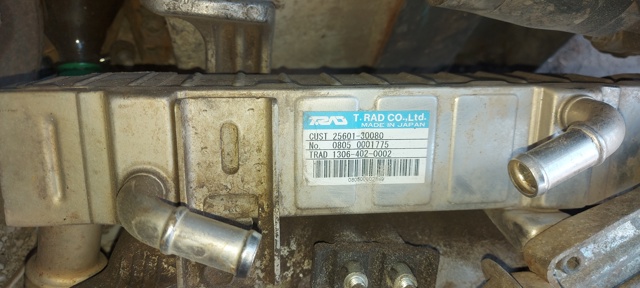 Радіатор системи рециркуляції ОГ 2560130080 TOYOTA
