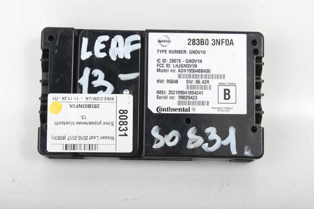 Блок керування Bluetooth 283B03NF0A NISSAN