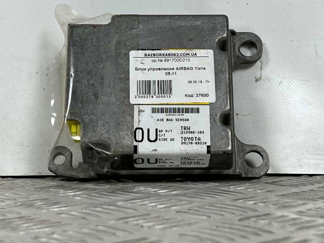 Модуль-процесор керування подушки безпеки 891700D210 TOYOTA
