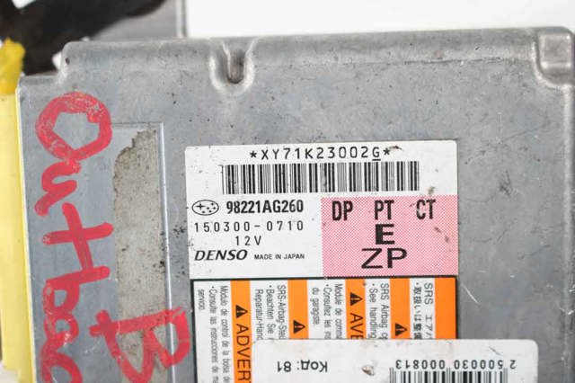 Модуль-процесор керування подушки безпеки 98221AG260 SUBARU