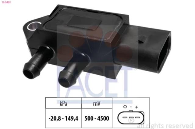 Датчик тиску вихлопних газів 103401 FACET