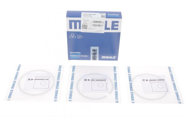 Комплект поршневих кілець на 1 циліндр, STD. 03077N0 MAHLE