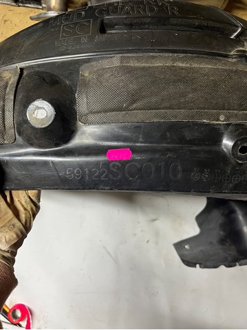 Підкрилок задній лівий 59122SC010 SUBARU