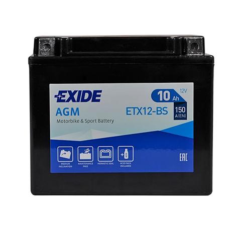 Авто акумулятор ETX12BS EXIDE