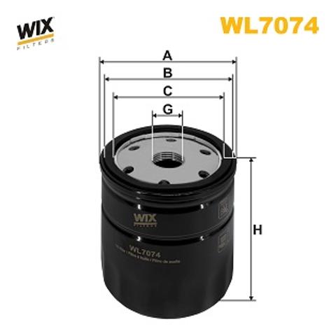 Фільтр масляний ДВЗ WL7074 WIX