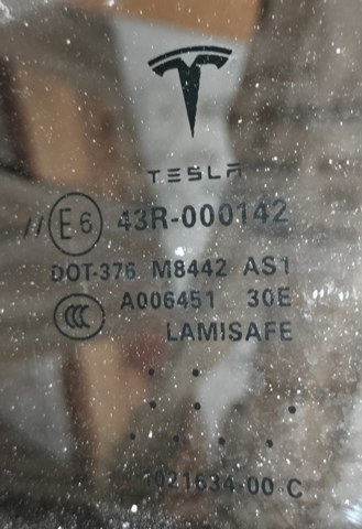 Вітрове скло 102163400C TESLA