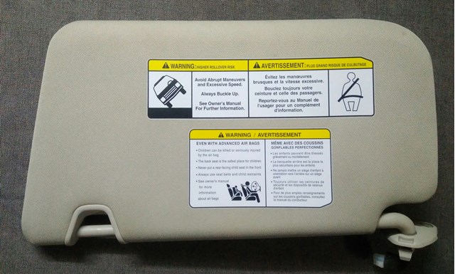 Козирок протисонячний 964004BA1A NISSAN
