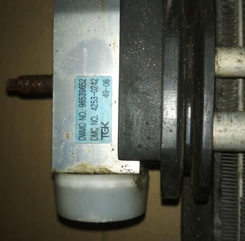 Клапан кондиціонера aveo t250 2007 1.5ls 96539652