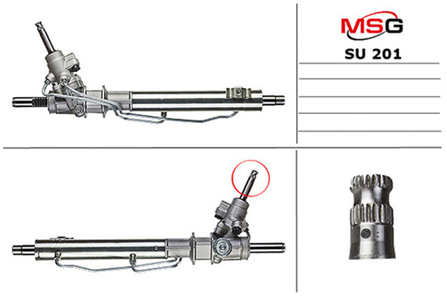 Рульова рейка з гпк нова subaru impreza 00-07, subaru legacy 99-03, subaru impreza 92-01 283038