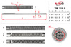 Вал / шток рульової рейки VW216C MS GROUP