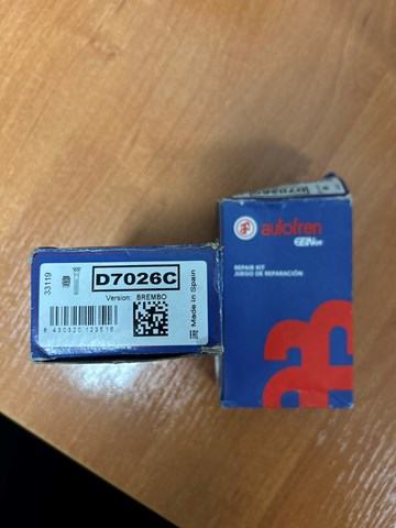 Ремкомплект гальмівної системи D7026C AUTOFREN