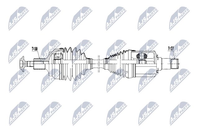 Піввісь передня, права A2043301400 MARKET (OEM)
