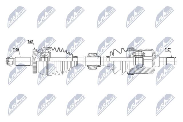 Привід передній лівий XX495002B110 MARKET (OEM)