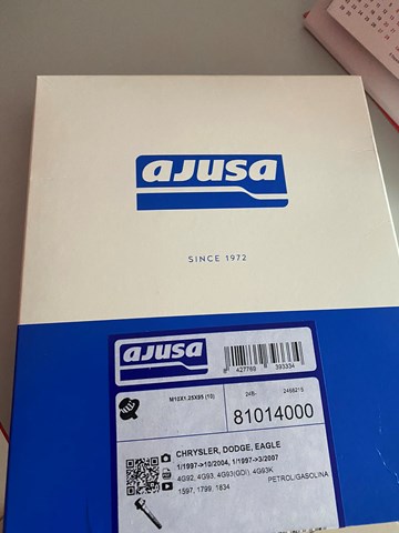 Болт головки блока циліндрів, ГБЦ 81014000 AJUSA