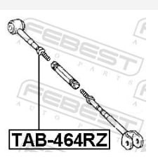 Сайлентблок тяги поперечної, задньої підвіски TAB464RZ FEBEST