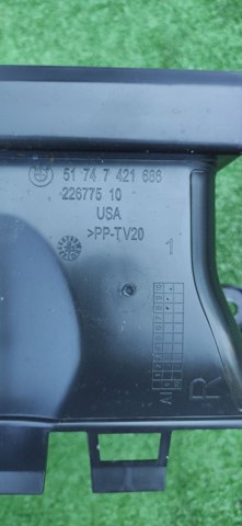 Повітропровід гальмівного диска, правий 51747421686 BMW