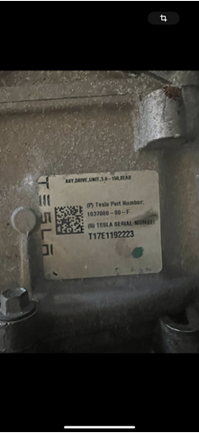 Двигун у зборі (електричний) 103700000F Tesla Model