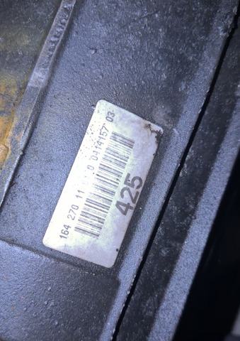 АКПП в зборі (автоматична коробка передач) A1642703902 MERCEDES