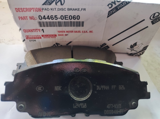 Дискові гальма 044650E060 TOYOTA